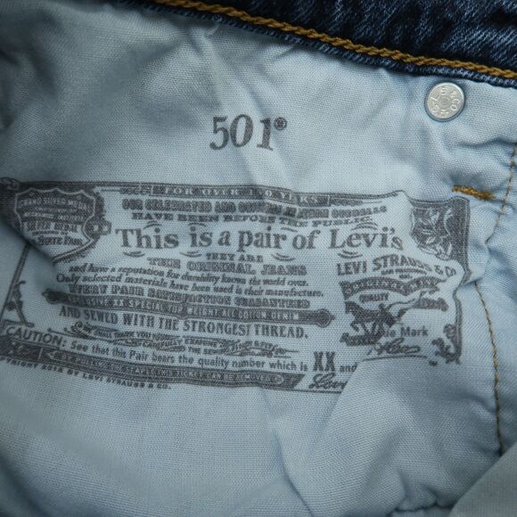 Levi's 501 Jeans Women's Size 26 Blue Mid-Rise Straight Denim 29" Inseam - Picture 13 of 16